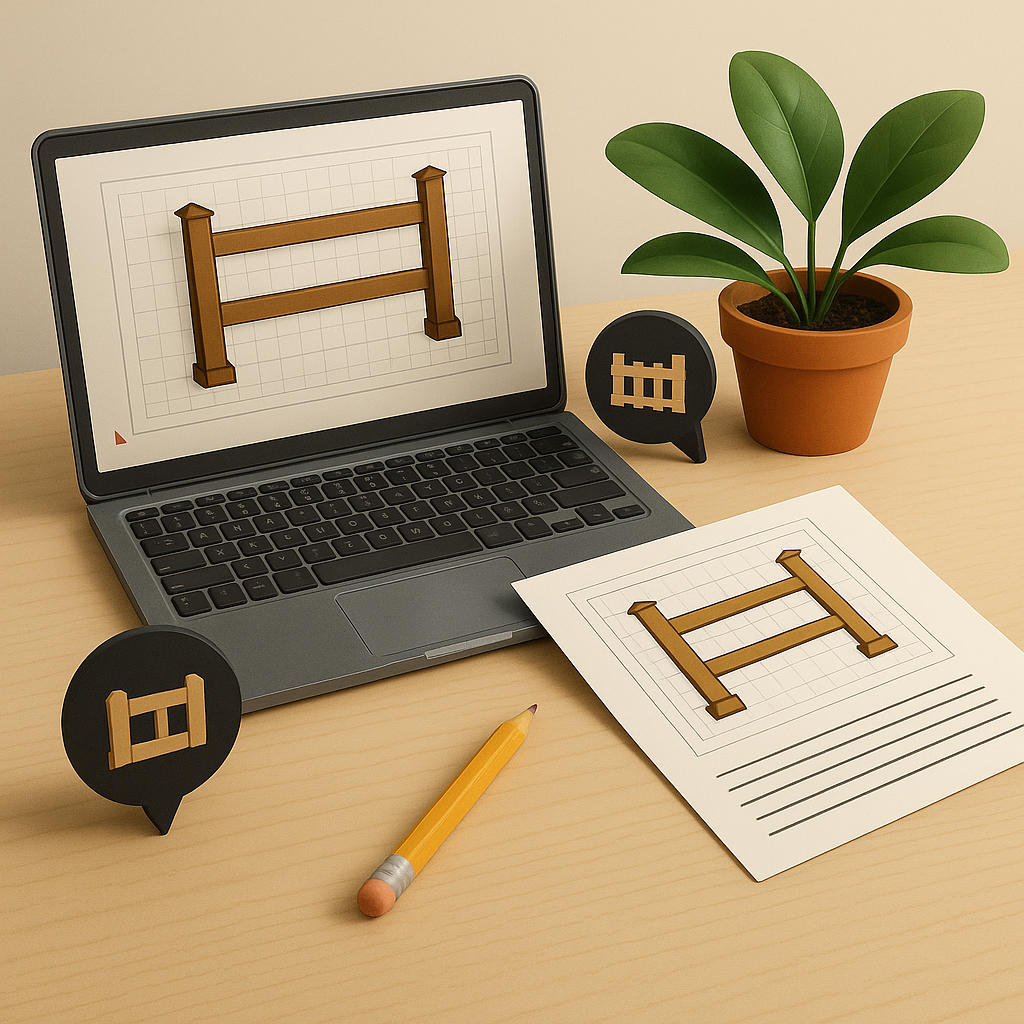 Custom Fence Blueprint (Digital PDF)