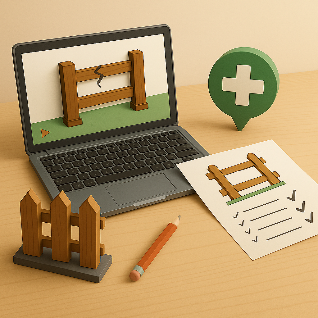 Fence Repair Diagnosis & Solution Session (30 min)